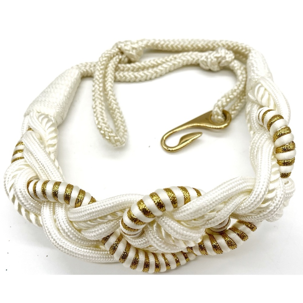 Vintage Braided Rope Tie Belt, 80s 70s Retro Street Style